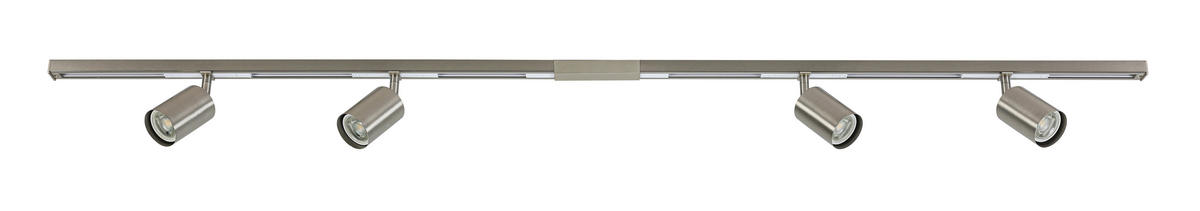 SCHIENENSYSTEM 120/5,5/14 cm  - Nickelfarben, Trend, Kunststoff/Metall (120/5,5/14cm) - Collett's Monde