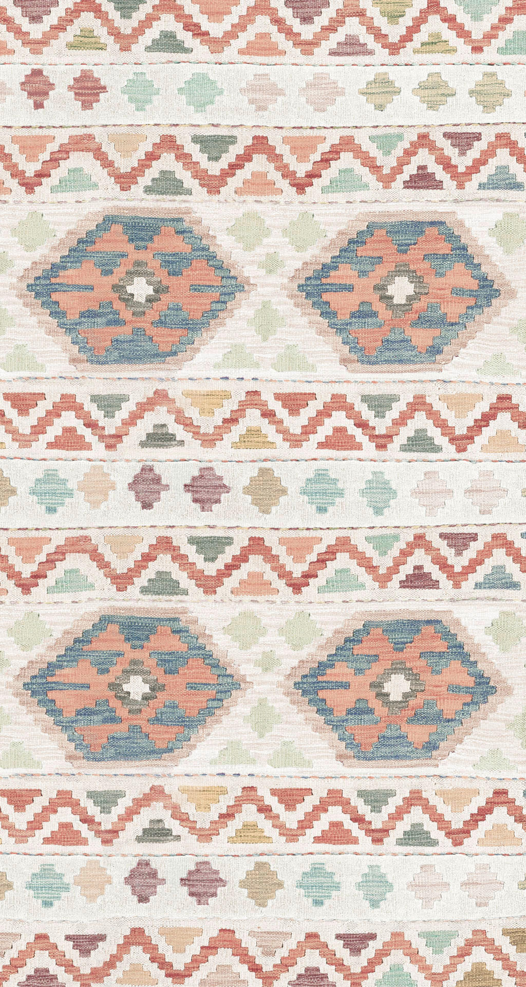 VINTAGE-TEPPICH Ondea Ramizh 80/150 cm  in Terracotta, Perlmutt, Graublau  - Graublau/Perlmutt, LIFESTYLE, Kunststoff/Textil (80/150cm) - Lindorug