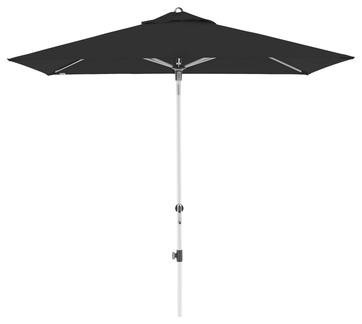 SONNENSCHIRM 210x140 cm Schwarz  - Silberfarben/Schwarz, Design, Textil/Metall (220/140cm) - Doppler