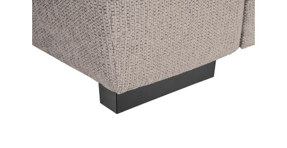 ECKSOFA Taupe Struktur - Taupe/Schwarz, Design, Kunststoff/Textil (205/284cm) - Xora