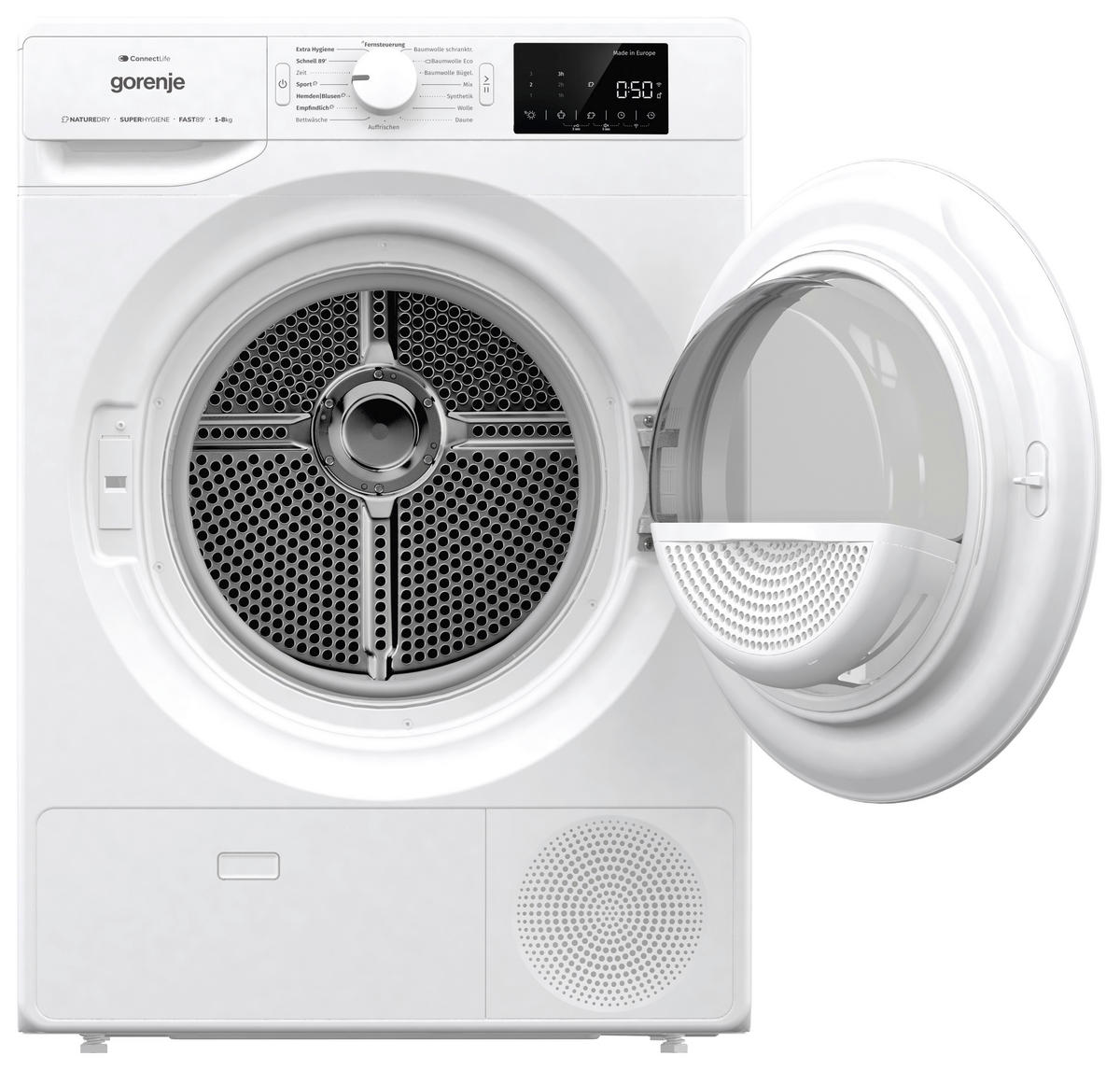 WÄRMEPUMPENTROCKNER DPNE83/GN  - Weiß, LIFESTYLE, Glas/Kunststoff (60/85/62,5cm) - Gorenje