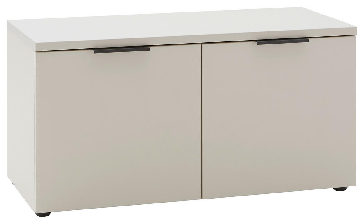 ELŐSZOBAPAD 90/47/40 cm  - kasmírszínű/fekete, Design, műanyag/faalapú anyag (90/47/40cm) - Voleo