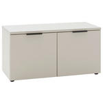 GARDEROBENBANK  in 90/47/40 cm  - Kaschmir/Schwarz, Design, Holzwerkstoff/Kunststoff (90/47/40cm) - Voleo