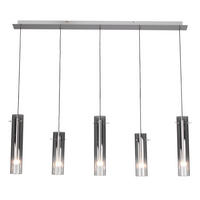 LED-HÄNGELEUCHTE 92/8,5/150 cm   - Schwarz, Design, Glas/Metall (92/8,5/150cm)
