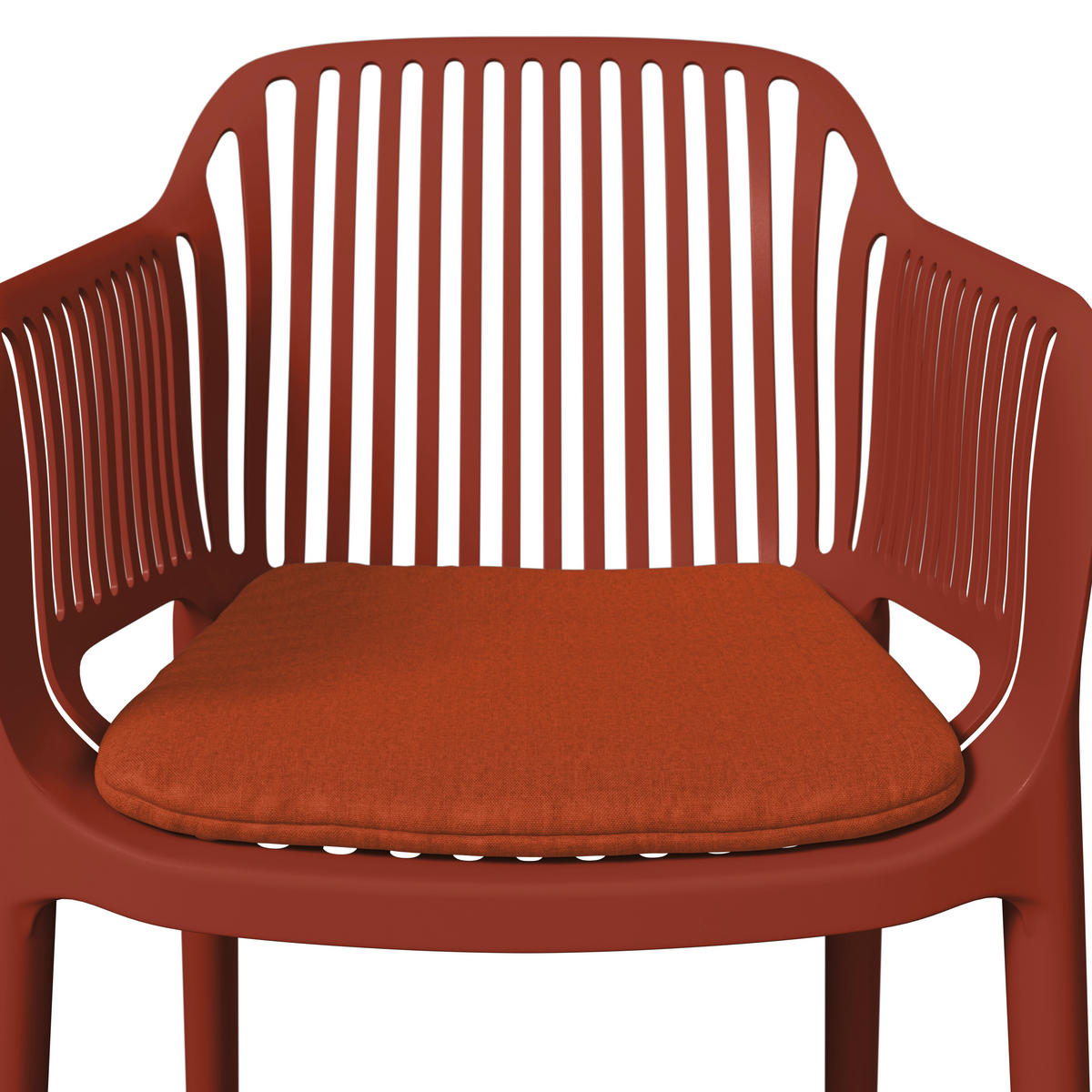 STAPELSESSEL in Kunststoff, Textil Rot  - Rot, Basics, Kunststoff/Textil (55/80/60cm) - Ambia Garden