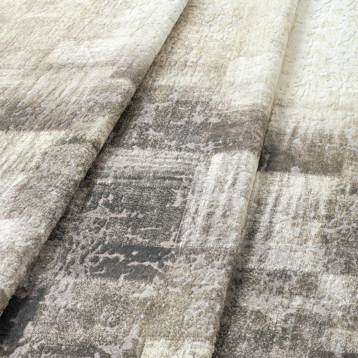 VINTAGE-TEPPICH 130/190 cm ONDEA MARTIN Anthrazit, Creme, Taupe  - Taupe/Anthrazit, Design, Kunststoff/Textil (130/190cm) - Lindorug