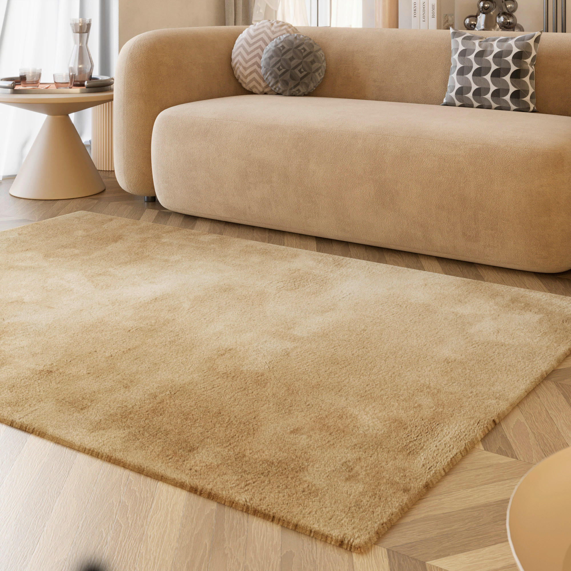 HOCHFLORTEPPICH 70/140 cm ESP-4377-10 Beige - Beige, KONVENTIONELL, Textil (70/140cm) - Esprit