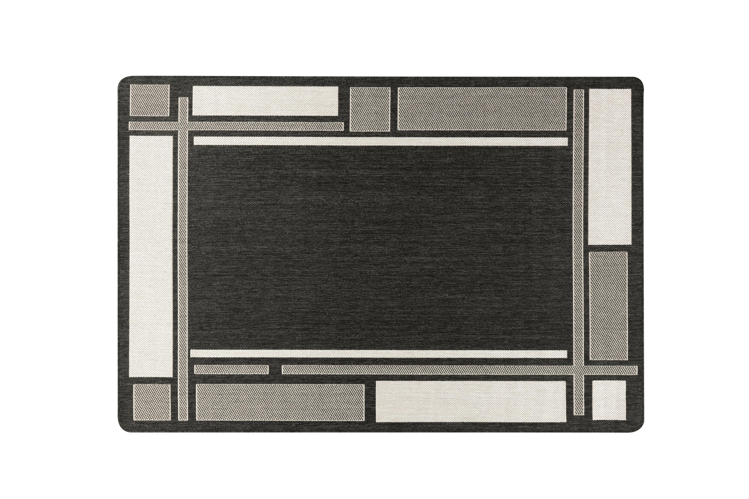 OUTDOORTEPPICH 60/110 cm 011622-013 Anthrazit  - Anthrazit, Basics, Kunststoff (60/110cm) - Novel