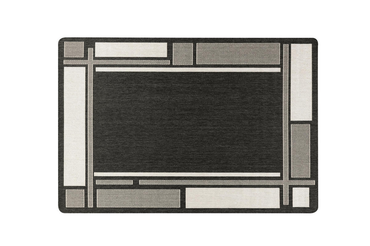 FLACHWEBETEPPICH 200/290 cm Anthrazit  - Anthrazit, Basics, Kunststoff/Textil (200/290cm) - Novel