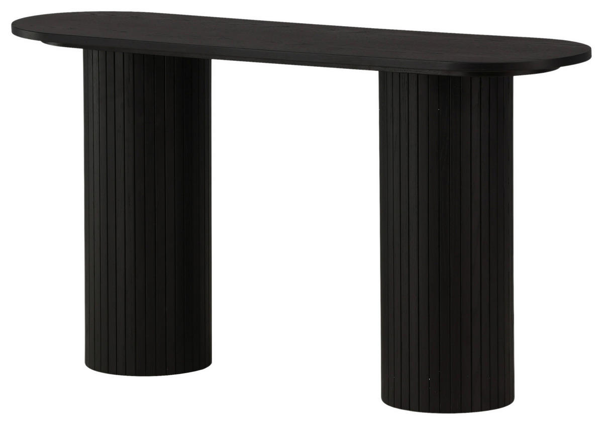 KONSOLE in Holzwerkstoff 130/40/72 cm    - Schwarz, Design, Holzwerkstoff (130/40/72cm) - Livetastic