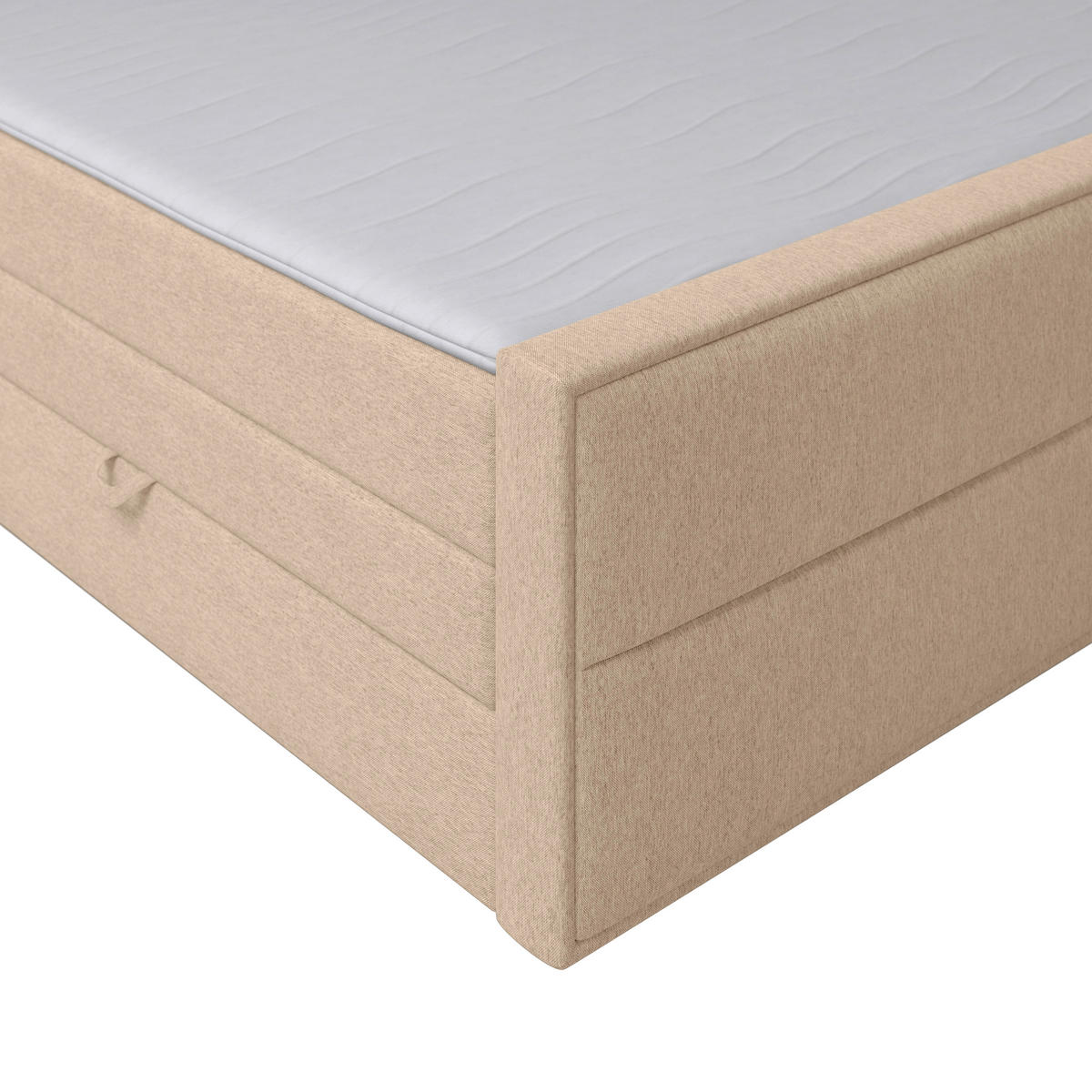 BOXSPRINGBETT 120/200 cm  in Naturfarben  - Naturfarben, Modern, Holz/Kunststoff (120/200cm) - MID.YOU