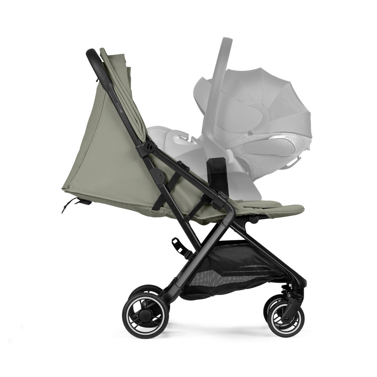 BUGGY Fly N Care  - Salbeigrün/Schwarz, Basics, Textil/Metall (80/45/100cm) - Hauck