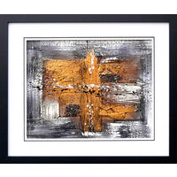 ORIGINALBILD Abstraktes  - Multicolor/Schwarz, Basics, Papier/Holzwerkstoff (67/57cm)