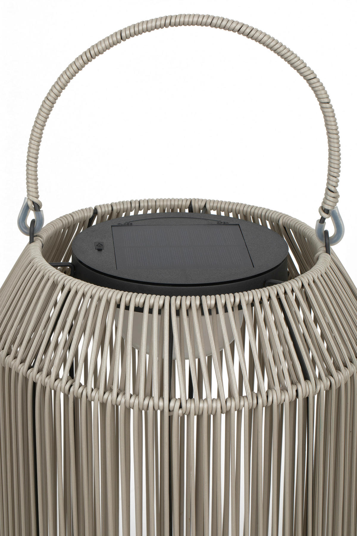 AUSSENLEUCHTE - Beige, Trend, Kunststoff/Metall (27/44cm) - Novel