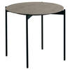COUCHTISCH in Metall, Keramik 55/55/49 cm  - Schwarz/Grau, Design, Keramik/Metall (55/55/49cm) - Venjakob