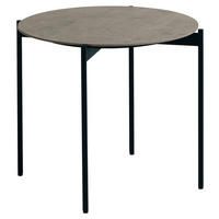 COUCHTISCH Metall, Keramik 55/55/49 cm  - Schwarz/Grau, Design, Keramik/Metall (55/55/49cm) - Venjakob