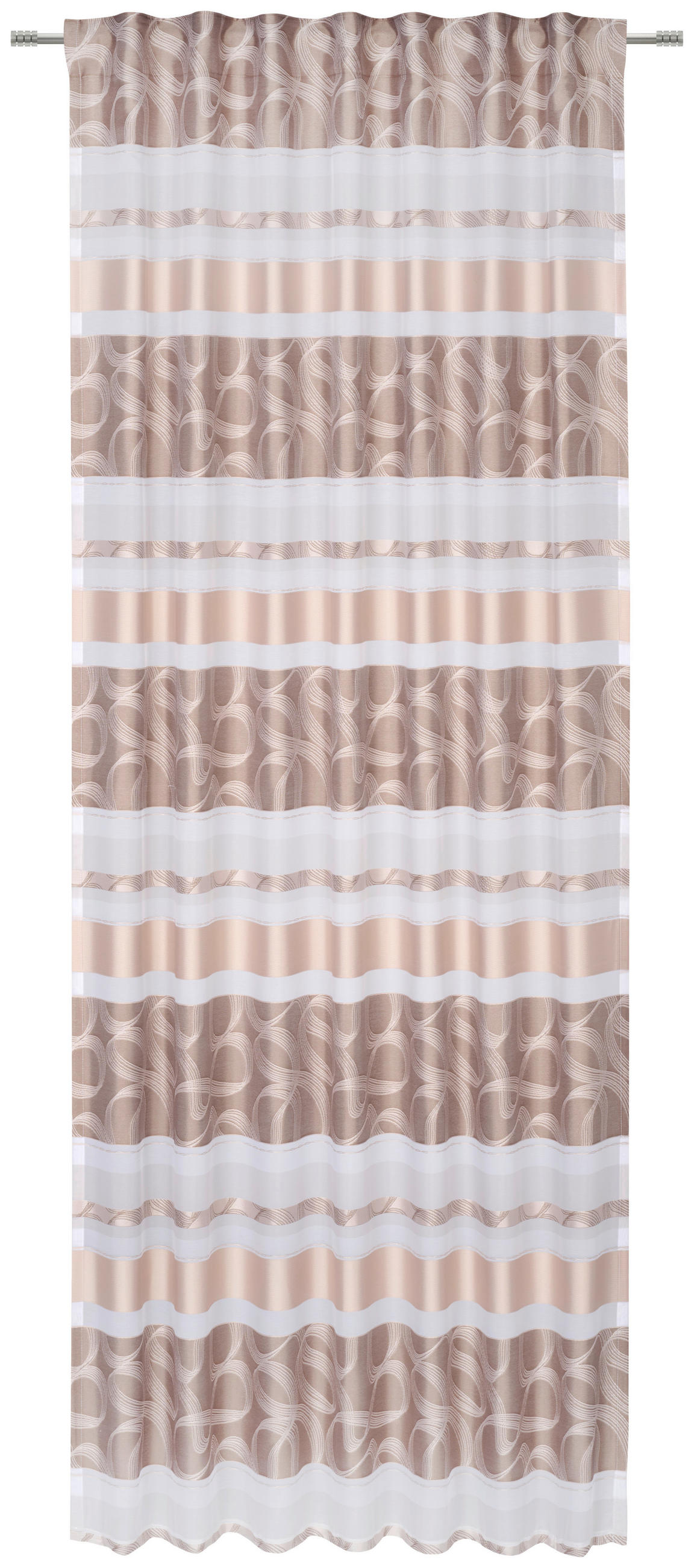 FERTIGVORHANG halbtransparent  - Beige, KONVENTIONELL, Textil (140/255cm) - Novel