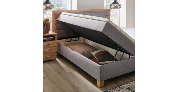 BOXBETT 180/200 cm  in Eiche Artisan, Grau  - Eiche Artisan/Grau, KONVENTIONELL, Holz/Holzwerkstoff (180/200cm) - Carryhome