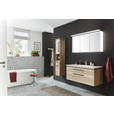 HOCHSCHRANK 30/164/30 cm  - Eichefarben/Schwarz, Design, Glas/Holzwerkstoff (30/164/30cm) - Novel