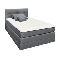 LIT BOXSPRING 120/200 cm  in Anthrazit  - Anthrazit/Schwarz, Design, Holzwerkstoff/Kunststoff (120/200cm) - Xora