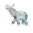 DEKOELEFANT - Silberfarben/Weiß, Kunststoff (25,5/23,5/12,5cm) - Ambia Home