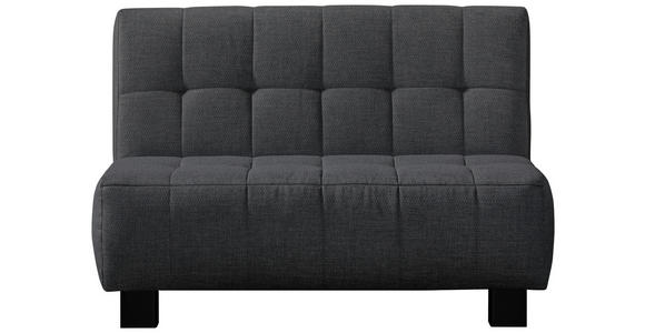 SCHLAFSOFA Dunkelgrau  - Dunkelgrau/Schwarz, Design, Textil/Metall (125/92/102cm) - Novel