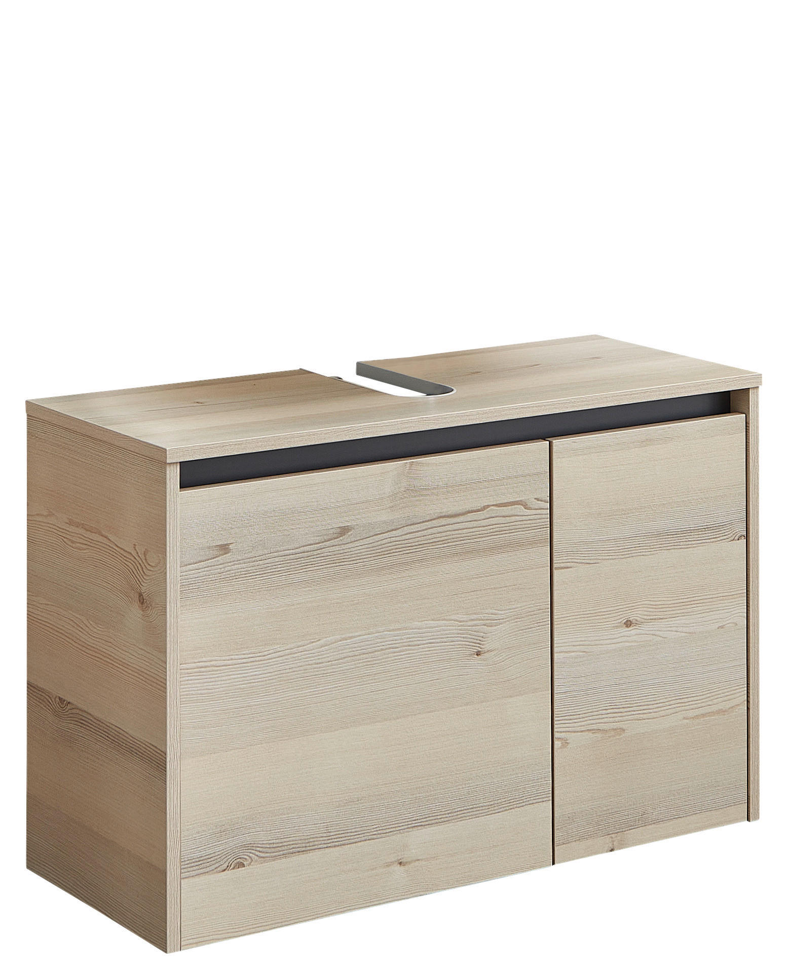 Xora Waschbeckenunterschrank 393 Grau, Pinien 80x53x33 cm