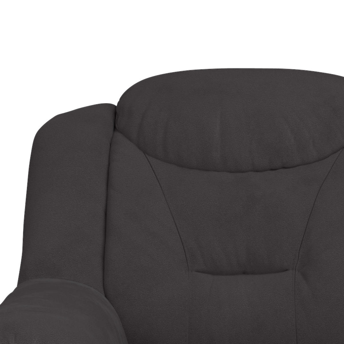 2-SITZER-SOFA Mikrofaser Anthrazit  - Anthrazit/Schwarz, Basics, Kunststoff/Textil (138/99/99cm) - MID.YOU