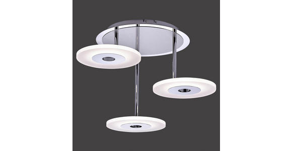 LED-DECKENLEUCHTE 13 W 60 cm - Weiß, Design, Metall (60cm) - Ambiente