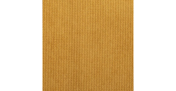 HOCKER in Textil Gelb  - Gelb/Schwarz, Design, Kunststoff/Textil (43/50/43cm) - Novel