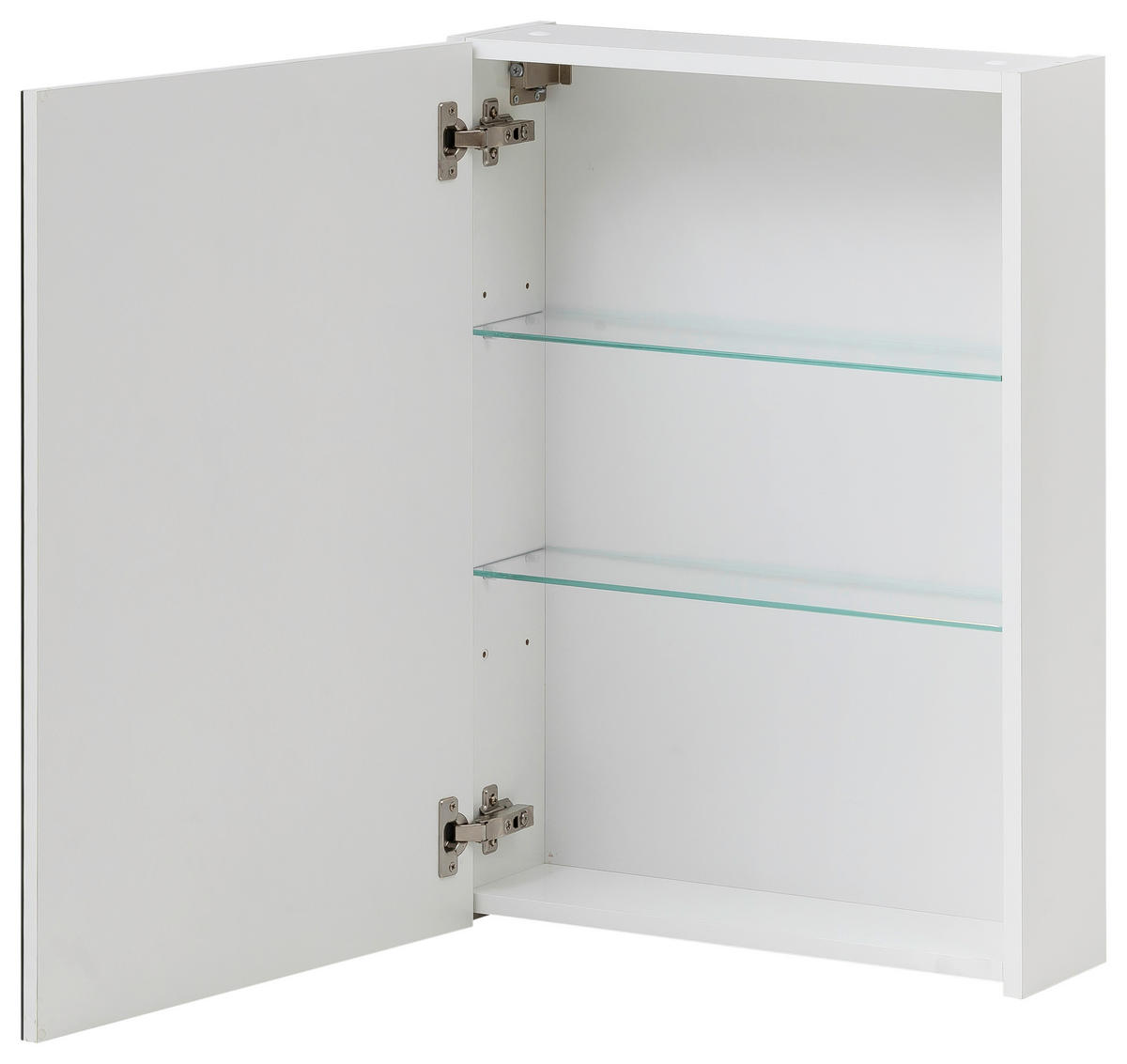 SPIEGELSCHRANK 50/71/16 cm  - Weiß, MODERN, Glas/Holzwerkstoff (50/71/16cm) - home24