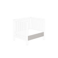 FELSZERELHETŐ OLDALLAPOK Scotty  - világosszürke, Basics, faalapú anyag (88,1/2,2/15,6cm) - Paidi