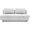 SCHLAFSOFA in Flachgewebe Creme  - Chromfarben/Creme, Design, Holz/Textil (205/77-93/99cm) - Novel
