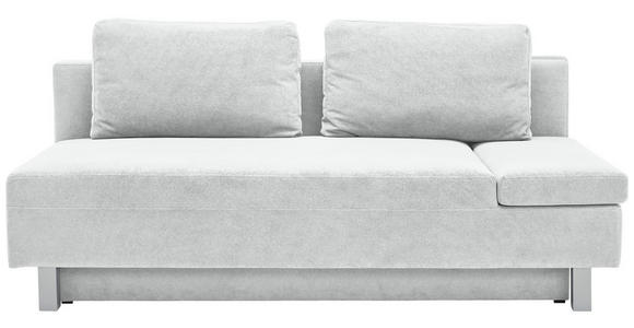 SCHLAFSOFA Flachgewebe Creme - Chromfarben/Creme, Design, Holz/Textil (205/77-93/99cm) - Novel
