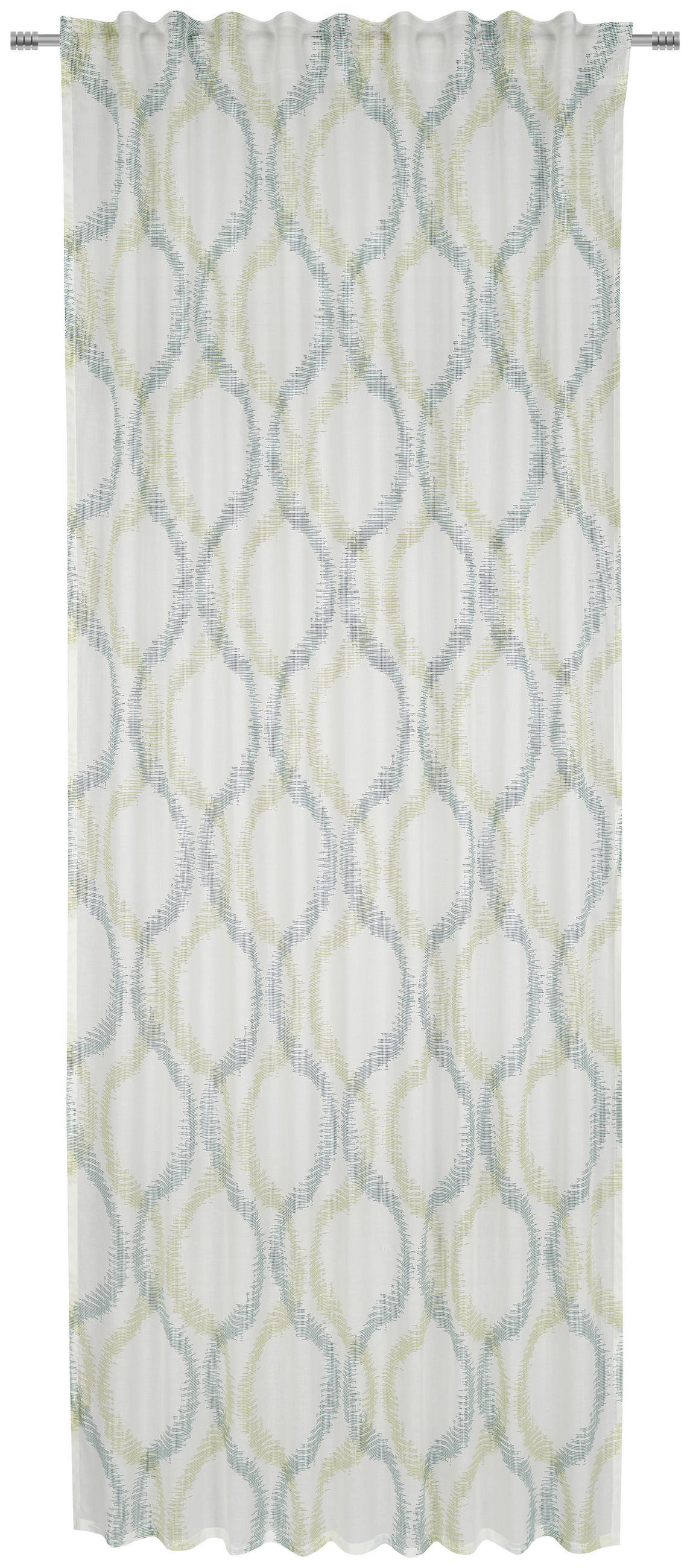 KÉSZFÜGGÖNY áttetsző  - fehér, Konventionell, textil (140/255cm) - Bio:Vio