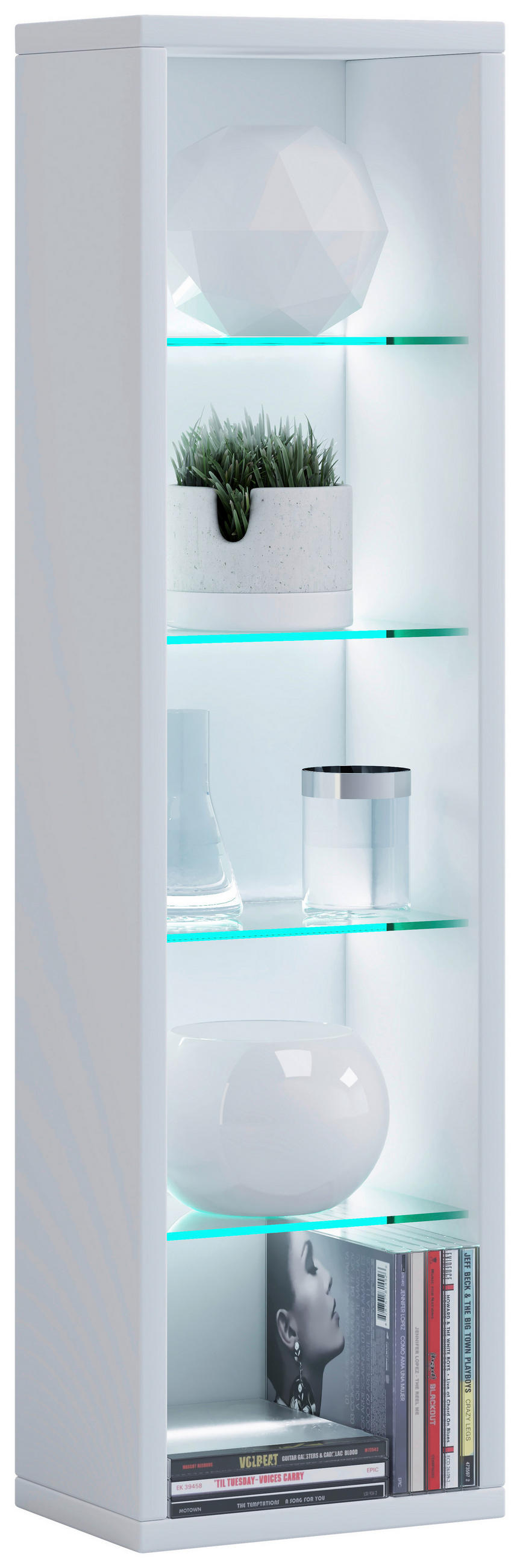 VÄGGHYLLPLAN 21/77/14 cm  - vit, Design, trämaterial/glas (21/77/14cm) - MID.YOU