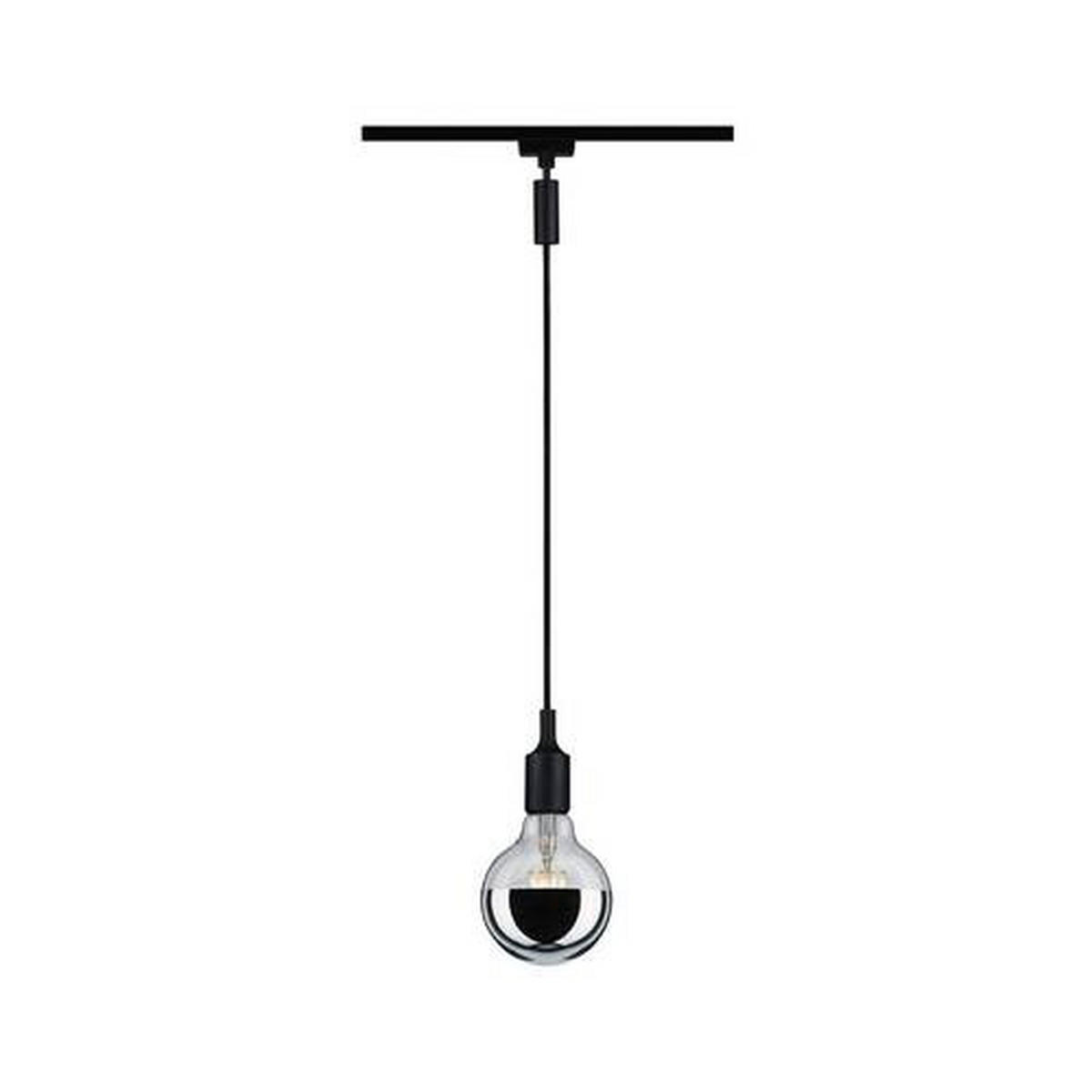 SCHIENENSYSTEM-ADAPTER URAIL 2,3/12 cm   - Schwarz, Design, Kunststoff/Metall (2,3/12cm) - Paulmann