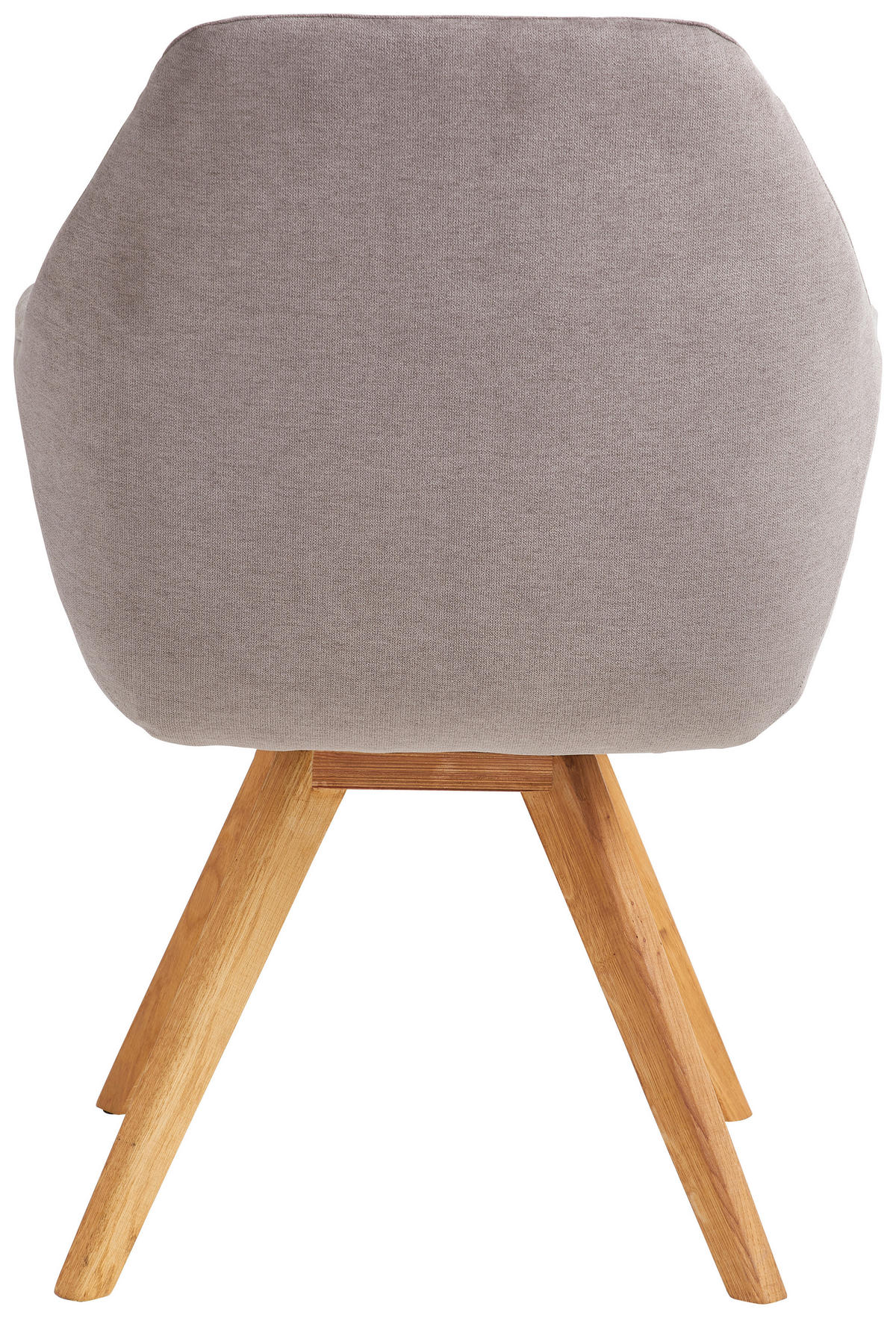 ARMLEHNSTUHL  in Flachgewebe  - Wildeiche/Cappuccino, Design, Holz/Textil (65/85/68cm) - Linea Natura