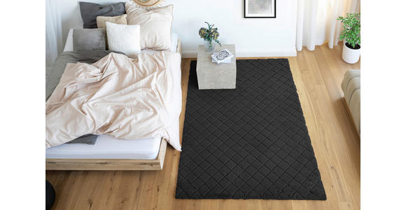 HOCHFLORTEPPICH 120/160 cm Schwarz  - Schwarz, Basics, Textil (120/160cm) - Novel
