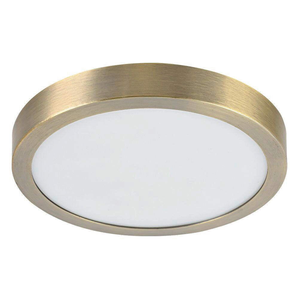PLAFONIERĂ CU LED - alămiu, Basics, metal (30/2.5/30cm)
