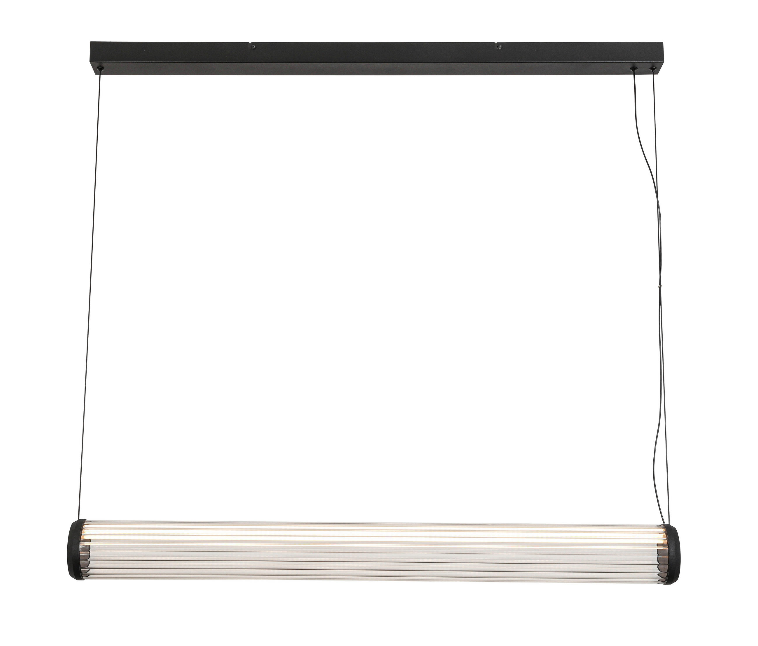ZÁVĚSNÉ LED SVÍTIDLO, 103/10/164 cm - černá/průhledné, Design, kov/sklo (103/10/164cm) - Dieter Knoll