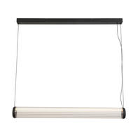 ZÁVESNÉ LED SVIETIDLO, 103/10/164 cm  - priehľadné/čierna, Design, kov/sklo (103/10/164cm) - Dieter Knoll