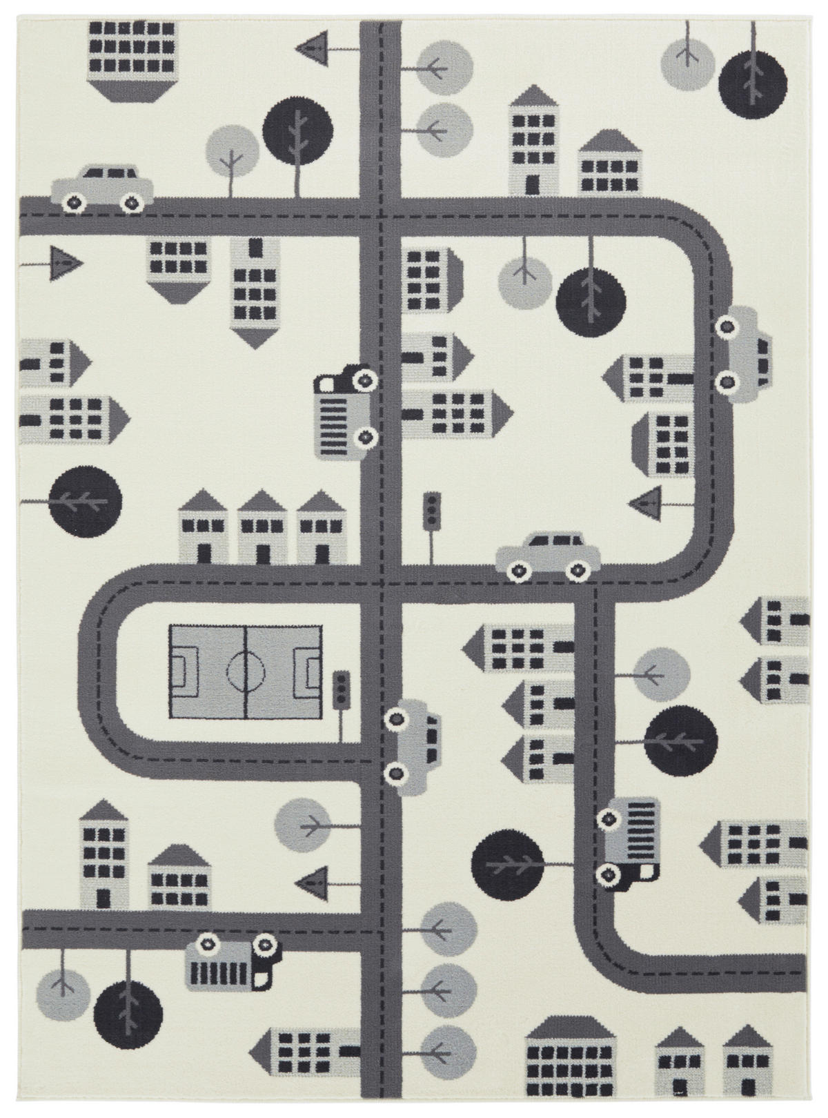KINDERTEPPICH 120/170 cm Adventures  - Creme/Grau, Design, Kunststoff/Textil (120/170cm)