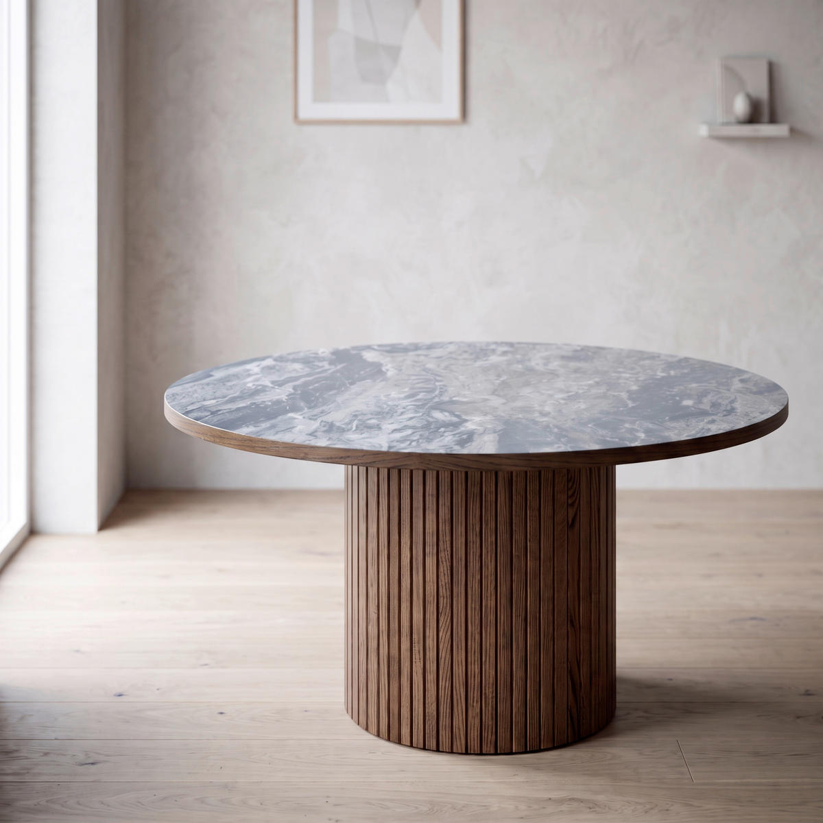 SOFFBORD i trä, trämaterial  - vit/grå, Modern, trämaterial/trä (90cm) - Niels Andersson