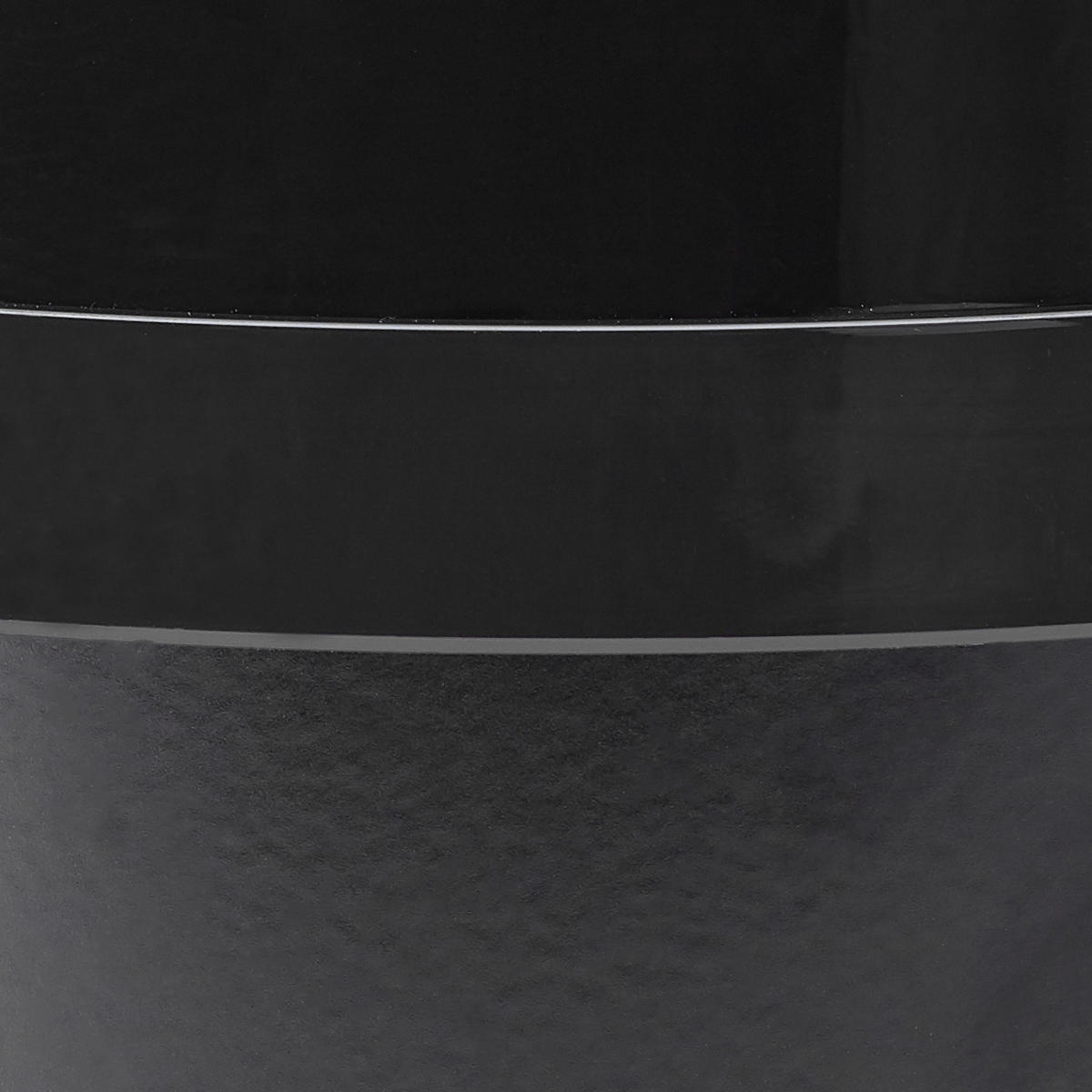 ABFALLEIMER 9 L  - Schwarz, MODERN, Kunststoff/Metall (24,5/37,5cm) - Echtwerk