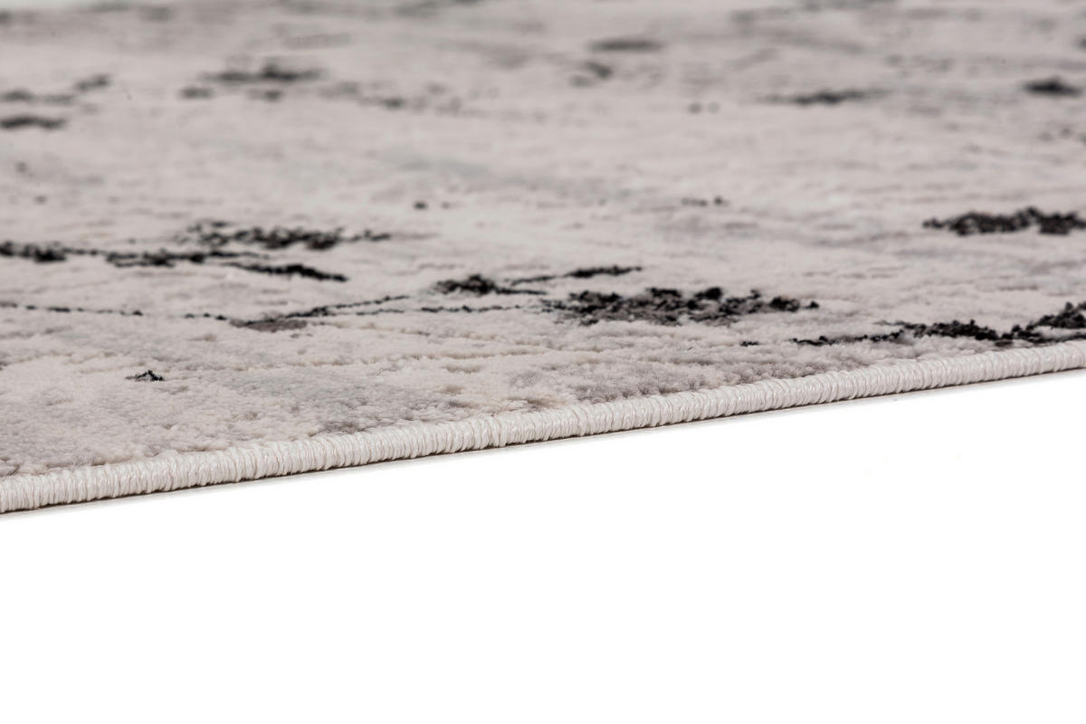 WEBTEPPICH 133/190 cm Antea Grau, Schwarz, Beige  - Beige/Schwarz, Design, Textil (133/190cm) - Schöner Wohnen