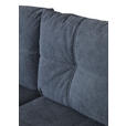 ECKSOFA in Flachgewebe Dunkelgrau  - Dunkelgrau/Silberfarben, KONVENTIONELL, Holz/Textil (273/192cm) - Carryhome