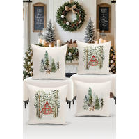 KISSENBEZUG-SET Artfchrst4-22 43/43 cm  - Multicolor, Basics, Textil (43/43cm) - X-Mas