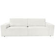 3-SITZER-SOFA Cord Creme  - Creme/Schwarz, KONVENTIONELL, Kunststoff/Textil (248/76/95cm) - Carryhome