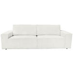 3-SITZER-SOFA Cord Creme  - Creme/Schwarz, KONVENTIONELL, Kunststoff/Textil (248/76/95cm) - Carryhome